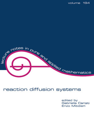 cover image of Reaction Diffusion Systems
